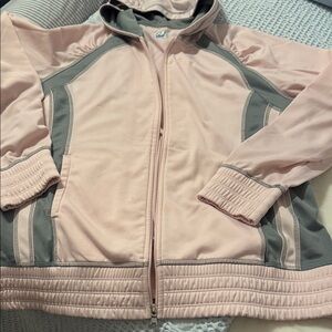 Elegant Pink and Gray Women's Bomber Jacket